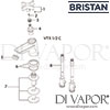 Bristan Vantage Cross Head Easy Fit Basin Taps Spares